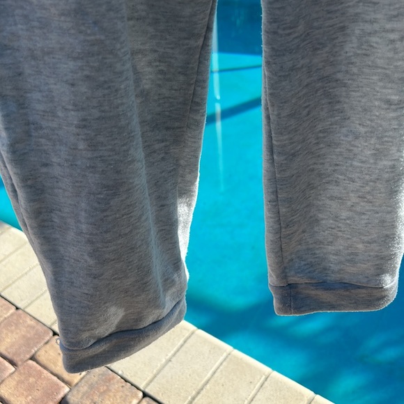 Rae Dunn Gray 2-Pocket Sweat Track Pants Joggers sz L EUC Soft Fleece - Picture 16 of 17